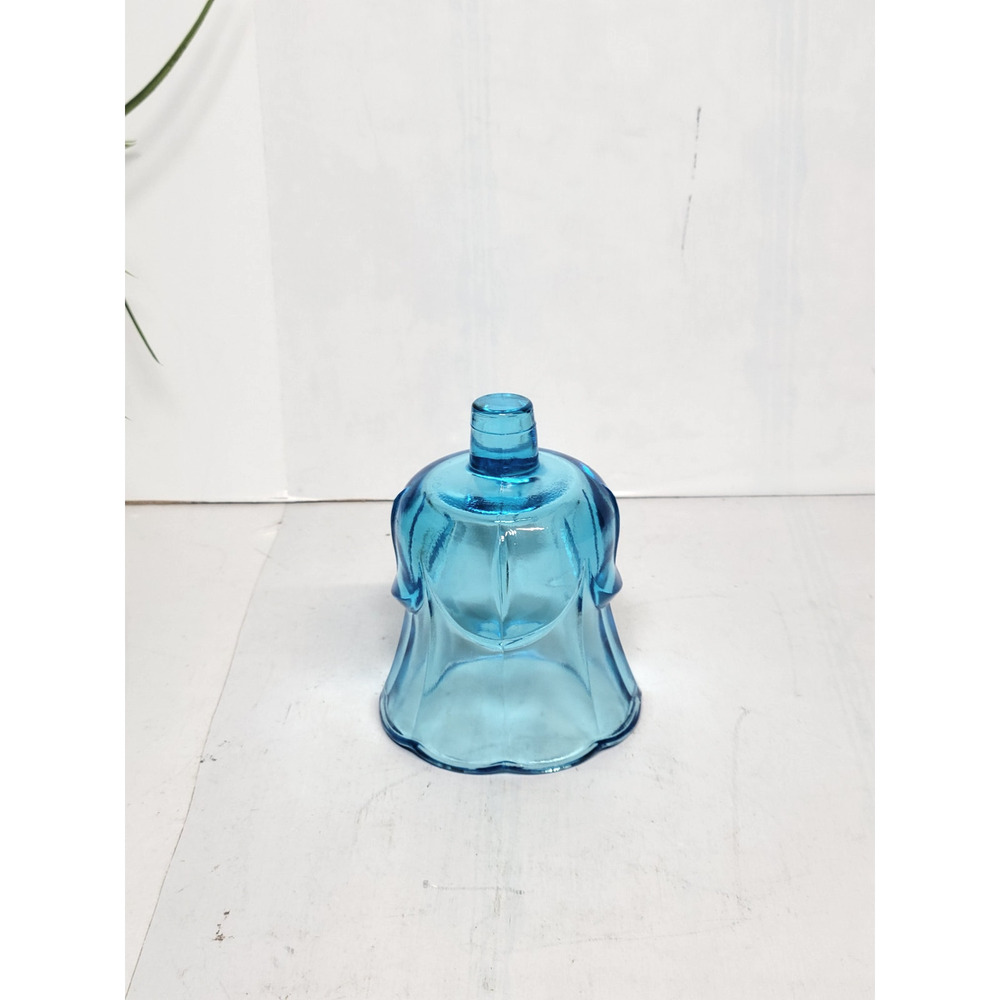 Vintage Homco Blue Tulip Peg Votive Cup Glass Candle Holder Home Interiors